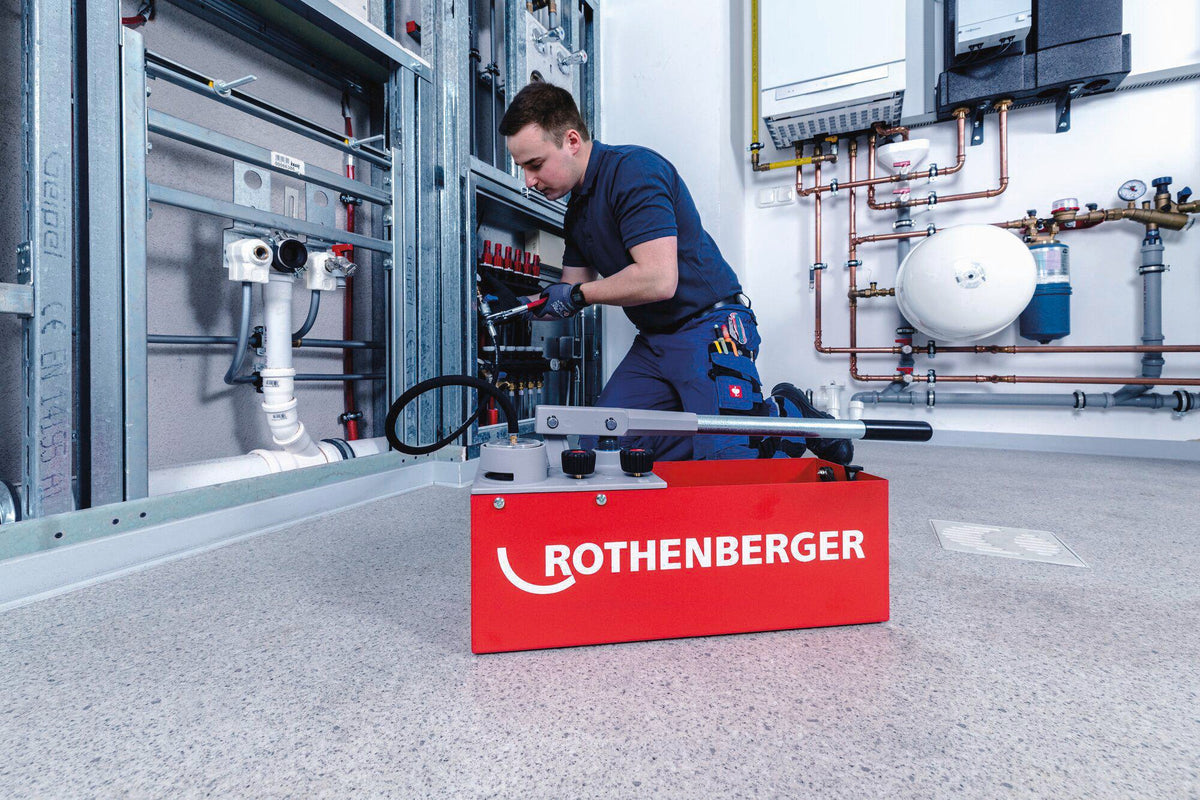 ROTHENBERGER Prüfpumpe RP 50 S Inox 0-60 bar – Edelstahl, 12 l, R 1/2″