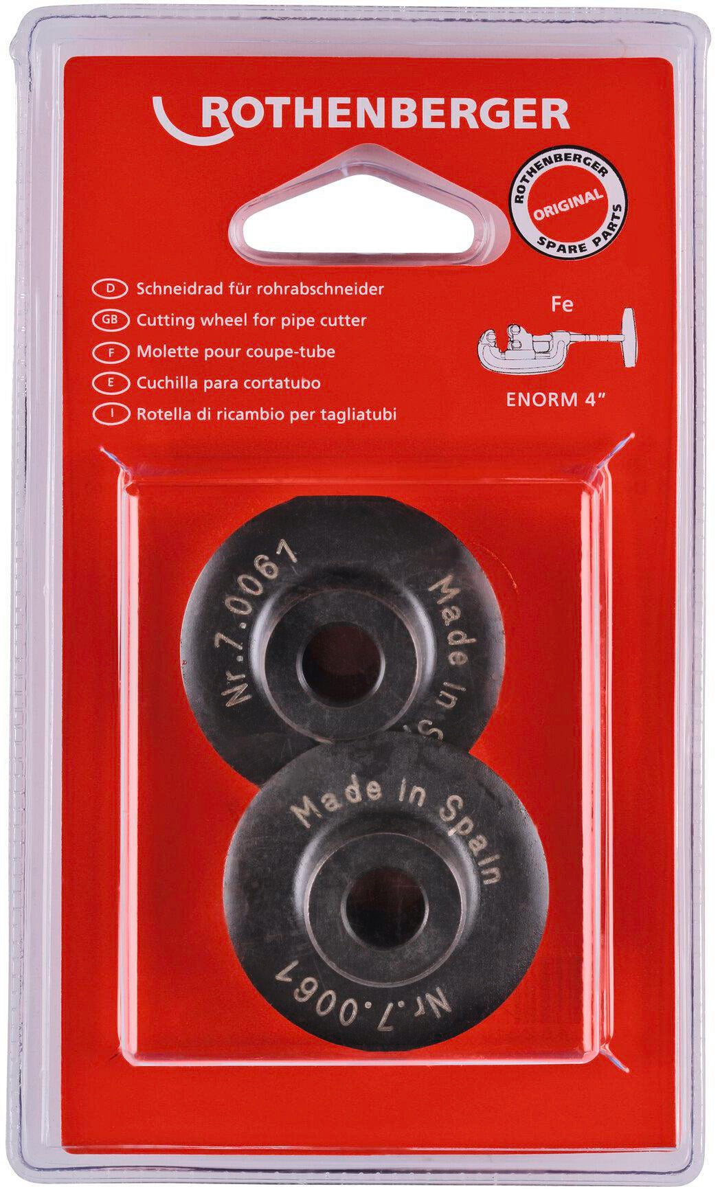 ROTHENBERGER Ersatzschneidrad 41 mm für Rohrabschneider 2"-4"