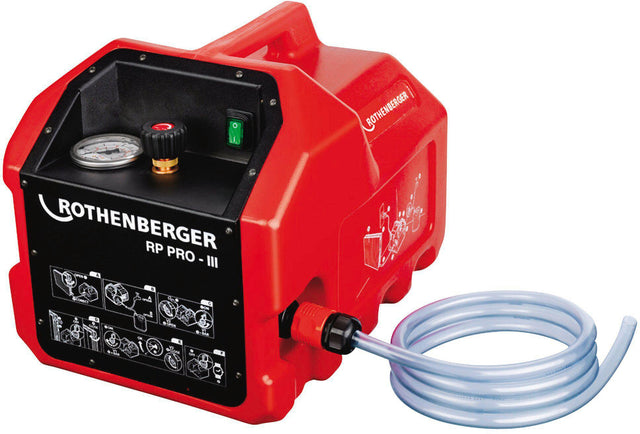 ROTHENBERGER Prüfpumpe RP PRO III 0-40 bar R 1/2 Zoll – Elektrische Befüll- und Prüfpumpe