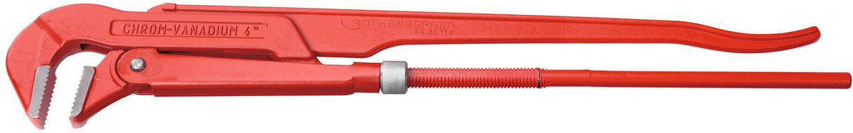 ROTHENBERGER Rohrzange 90° 300 mm – Chrom-Vanadium-Stahl, für Rohre bis 1 Zoll