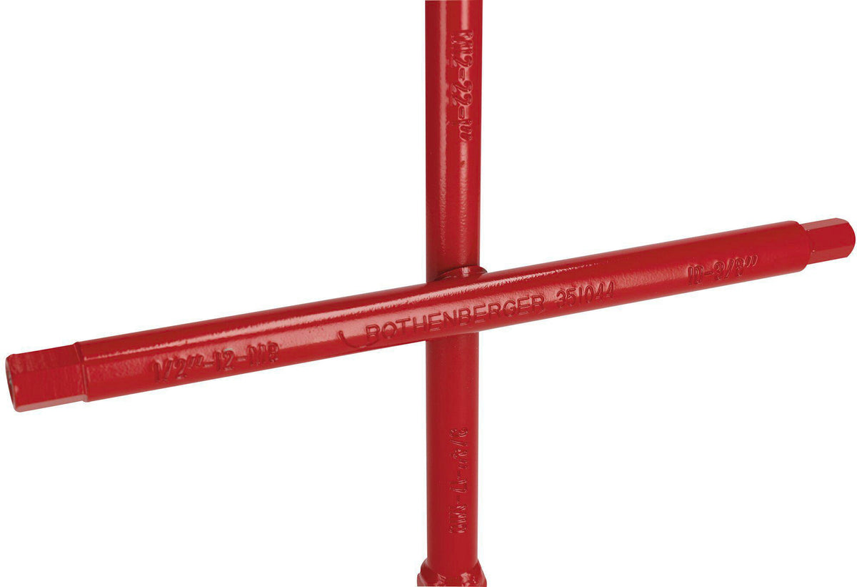 ROTHENBERGER Sanitärkreuzschlüssel 220x220mm 10-Fach-Funktion für Heizkörperventile und Stockschrauben