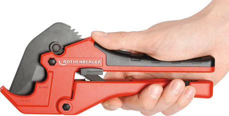 ROTHENBERGER ROCUT® 42 TWIN CUT Kunststoffschere für PE/PEX/PB/PVC/PPR Rohre bis 42 mm