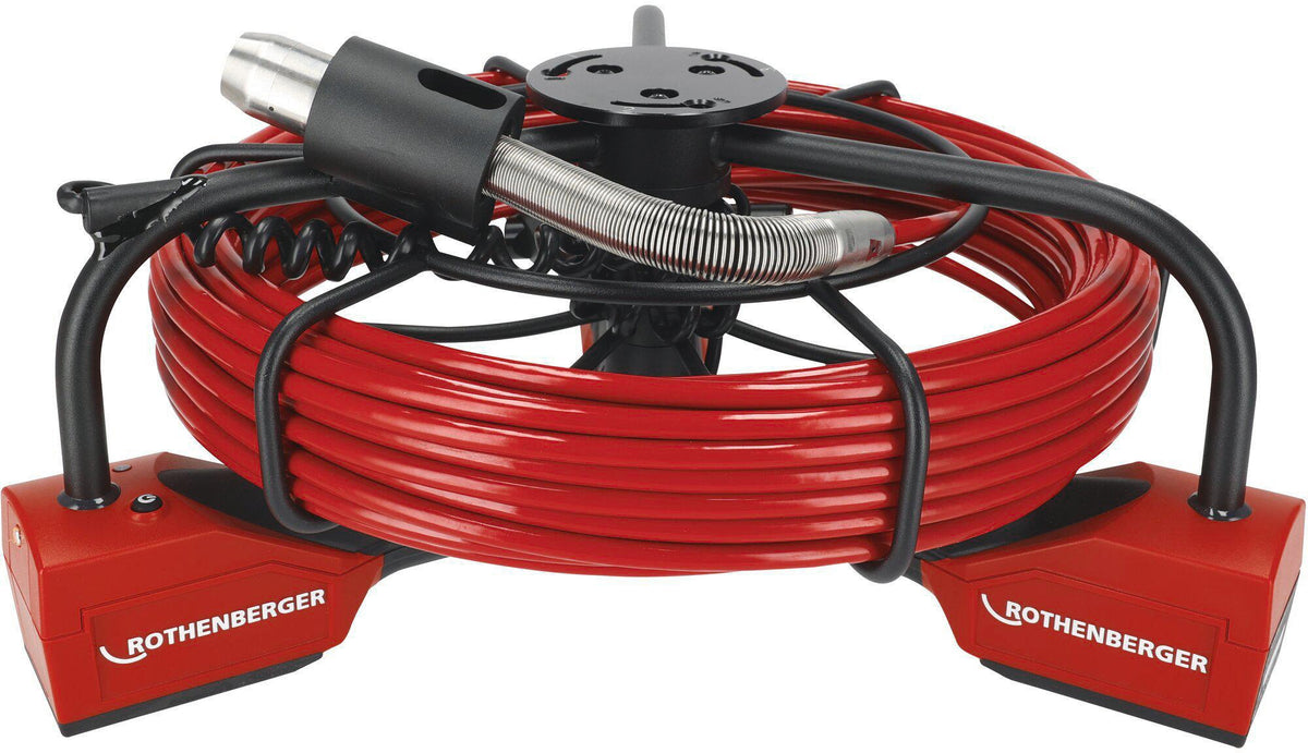 ROTHENBERGER ROCAM mini HD Inspektionskamera Set – Full-HD, 22 m Kabel, Ø 25 mm Kamerakopf