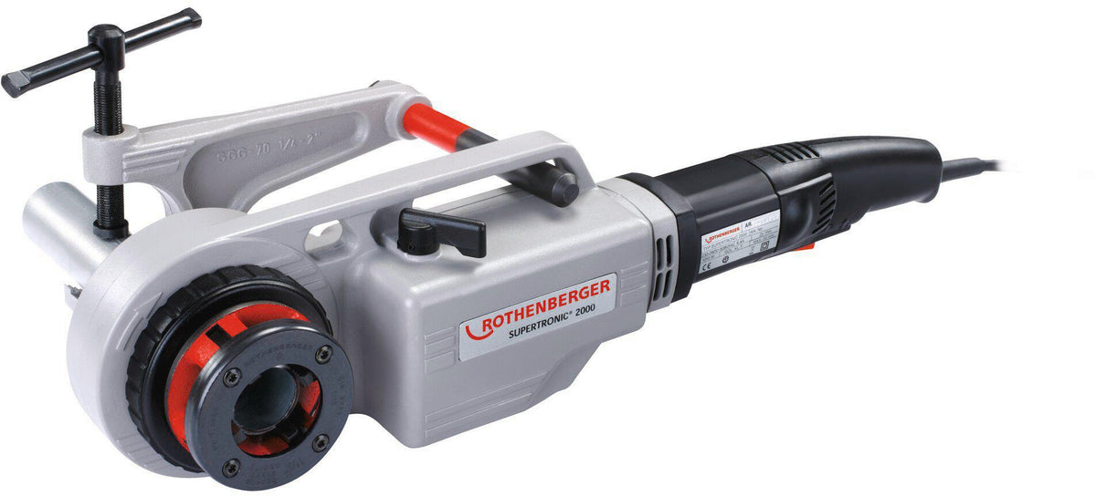 ROTHENBERGER SUPERTRONIC® 2000 Gewindeschneidmaschine Set BSPT R 1/2-2 Zoll 1010 W