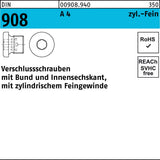 F. REYHER Verschlussschraube DIN 908 Stahl M8x1 mit Bund und Innensechskant