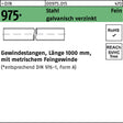 F. REYHER Gewindestange DIN 975 M12 x 1,5 x 1000 mm Stahl galvanisch verzinkt