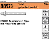 FISCHER Ankerstange FIS A M6x75 Stahl galvanisch verzinkt 20 Stück