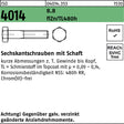 F. REYHER Sechskantschraube ISO 4014 M6x30 8.8 flZn/TL 480h – 500 Stück