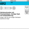 F. REYHER Zylinderschraube DIN 6912 Innensechskant M16x100 A2 Edelstahl