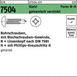 F. REYHER Bohrschraube DIN 7504 Linsenkopf N 2,9x9,5 mm Stahl verzinkt 1000 Stück