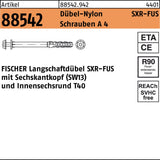 fischer Rahmendübel SXR-FUS 10x60 mit Schraube St verz. – 50 Stück