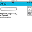 F. REYHER Kegelstift ISO 2339 A 1 Form B gedreht 1,5 x 6 mm – 50 Stück