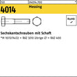 F. REYHER Sechskantschraube ISO 4014 Schaft M12x50 Messing 50 Stück