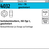 F. REYHER Sechskantmutter ISO 4032 M20 A2-70 geschmiert