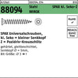 SPAX Universalschrauben 3x10 mm kleiner Senkkopf Pozidriv WIROX Stahl verzinkt 1000 Stück
