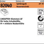 LINDAPTER-Klemmen AF für hohe Schubkräfte, M = mittlere Nockenhöhe / 12mm / AF-M