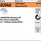 Lindapter Klemme R 82040 KM 12 Sphäroguß feuerverzinkt – Hohe Schubkräfte