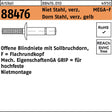 GESIPA Blindniete MEGA-F 4,8x10,5 mm Stahl verzinkt Flachrundkopf 500 Stück