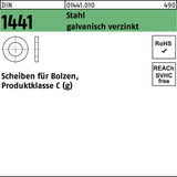 F. REYHER DIN 1441 Scheiben für Bolzen 8x14x1,6 mm Stahl