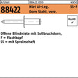 F. REYHER Blindniete R 88422 Flachkopf Alu/Stahl verzinkt 3,2 x 10 mm – 500 Stück