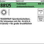 zinklamellenbesch. / TECKENTRUP-Sperrkantscheiben, für Schrauben mit Fkl. 10.9/12.9, B (breit) = für große Druckflächen / 6 mm