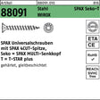 SPAX Seko-T Universalschrauben 3x12 mm T-STAR plus WIROX Stahl 1000 Stück