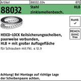 HEICO Keilsicherungsscheiben HLS-3 Stahl zinklamellenbeschichtet