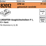 LINDAPTER Ausgleichsscheibe R 82012 GTW 40 P1 M8/4,0 galvanisch verzinkt
