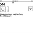 Vierkantmutter DIN 562 niedrige Form M2 Automatenstahl 100 Stück von F. REYHER