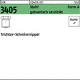 F. REYHER Trichterschmiernippel DIN 3405 AM 6x1 Stahl verzinkt – 100 Stück