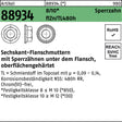 REYHER Sechskantflanschmutter R 88934 Sperrzahn M5 8 flZn/TL 480h 500 Stück