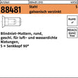 Blindnietmutter R 88481 SEKO M4 Stahl verzinkt 500 Stück