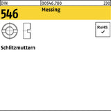 Schlitzmuttern DIN 546 M3 Stahl 100 Stück von F. REYHER