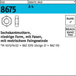 F. REYHER Sechskantmutter ISO 8675 M18x1,5 A4 – 10 Stück, niedrige Form mit Feingewinde