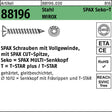 SPAX Seko-T Spanplattenschraube 8x180 mm T40 WIROX Stahl – 50 Stück