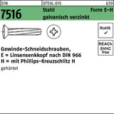 F. REYHER Nchfg. Gewindeschneidschraube DIN 7516 LIKO PH AM 3x6-H Stahl verzinkt 2000 Stück