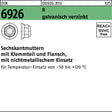 F. REYHER Sechskantmutter DIN 6926 mit Klemmteil & Flansch M5 galvanisch verzinkt 100 Stück