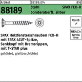 SPAX Holzfensterschraube FEX-H 4x30 mm T-STAR T15 Senkkopf Bremsrippen 1000 Stück