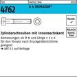 BUFAB Zylinderschraube ISO 4762 Innensechskant M3x6 A4 BUMAX88 500 Stück