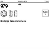 Kronenmutter DIN 979 niedrig M16 Automatenstahl von F. REYHER – 50 Stück