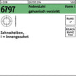 F. REYHER Zahnscheibe DIN 6797 Form I innengezahnt I 13 Federstahl galvanisch verzinkt 750 Stück