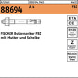 FISCHER Bolzenanker FBZ 10/30 A4 mit Mutter und Scheibe – 50 Stück