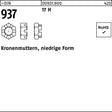 Kronenmutter DIN 937 niedrige Form M6 17 H von F. REYHER – 100 Stück