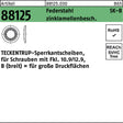TECKENTRUP Sperrkantscheibe R 88125 B 6x18,2x1,4 mm Federstahl zinklamellenbeschichtet 1000 Stück
