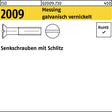 F. REYHER Senkschraube ISO 2009 Schlitz M3x10 Messing vernickelt 200 Stück
