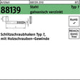 F. REYHER Schlitzschraubhaken R 88139 Typ 7 40x4,4 mm Stahl galvanisch verzinkt