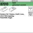 F. REYHER T-Nutenmutter R 87010 ohne Führungssteg 5 mm M4 Stahl galvanisch verzinkt – 100 Stück