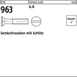 F. REYHER Senkschraube DIN 963 Schlitz M8 x 80 mm 4.8 – 100 Stück