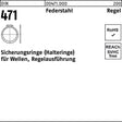 Sicherungsring DIN 471 65x2,5 mm Federstahl Regelausführung von F. REYHER – 50 Stück