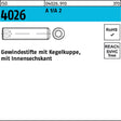 F. REYHER Gewindestift ISO 4026 Kegelkuppe Innensechskant M2x2 A1/A2 500 Stück